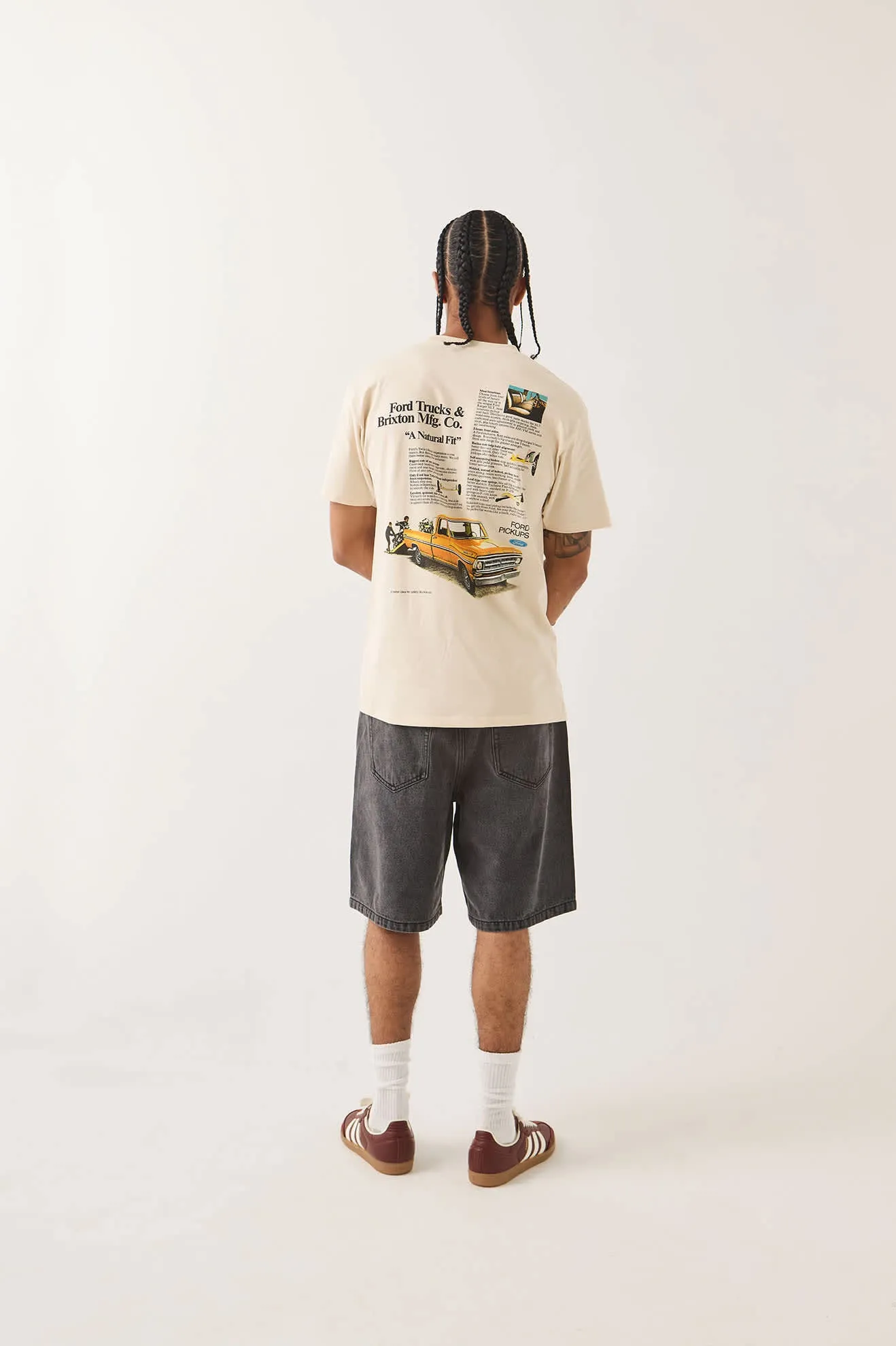 Ford 71 Pickup T-Shirt - Wimbledon White sold by Brixton product image thumbnail 4