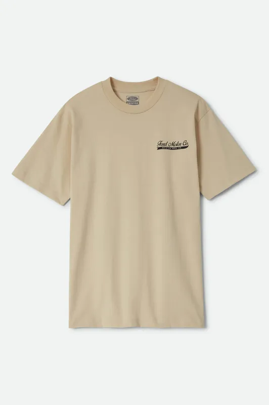 Ford 71 Pickup T-Shirt - Wimbledon White made by Brixton