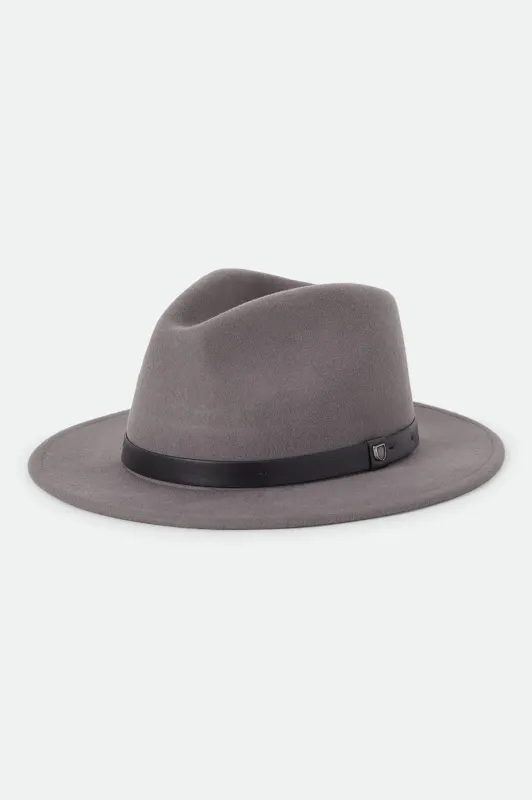 Messer Fedora - Grey/Grey made by Brixton