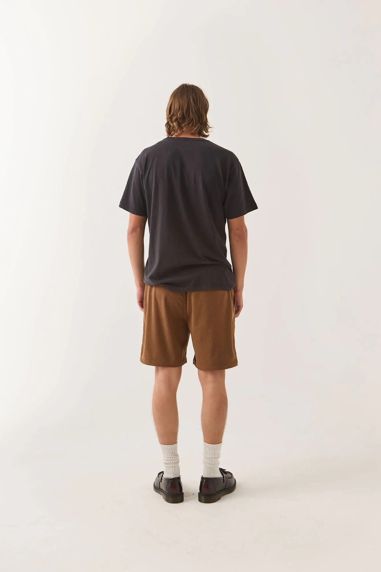 Everyday Corduroy Short - Tobacco Brown sold by Brixton product image thumbnail 4