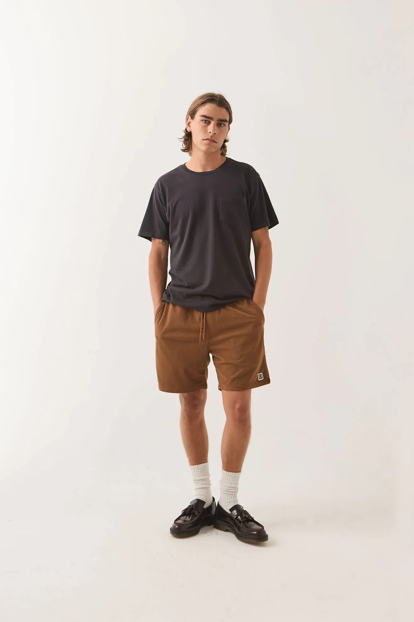 Everyday Corduroy Short - Tobacco Brown sold by Brixton product image thumbnail 2