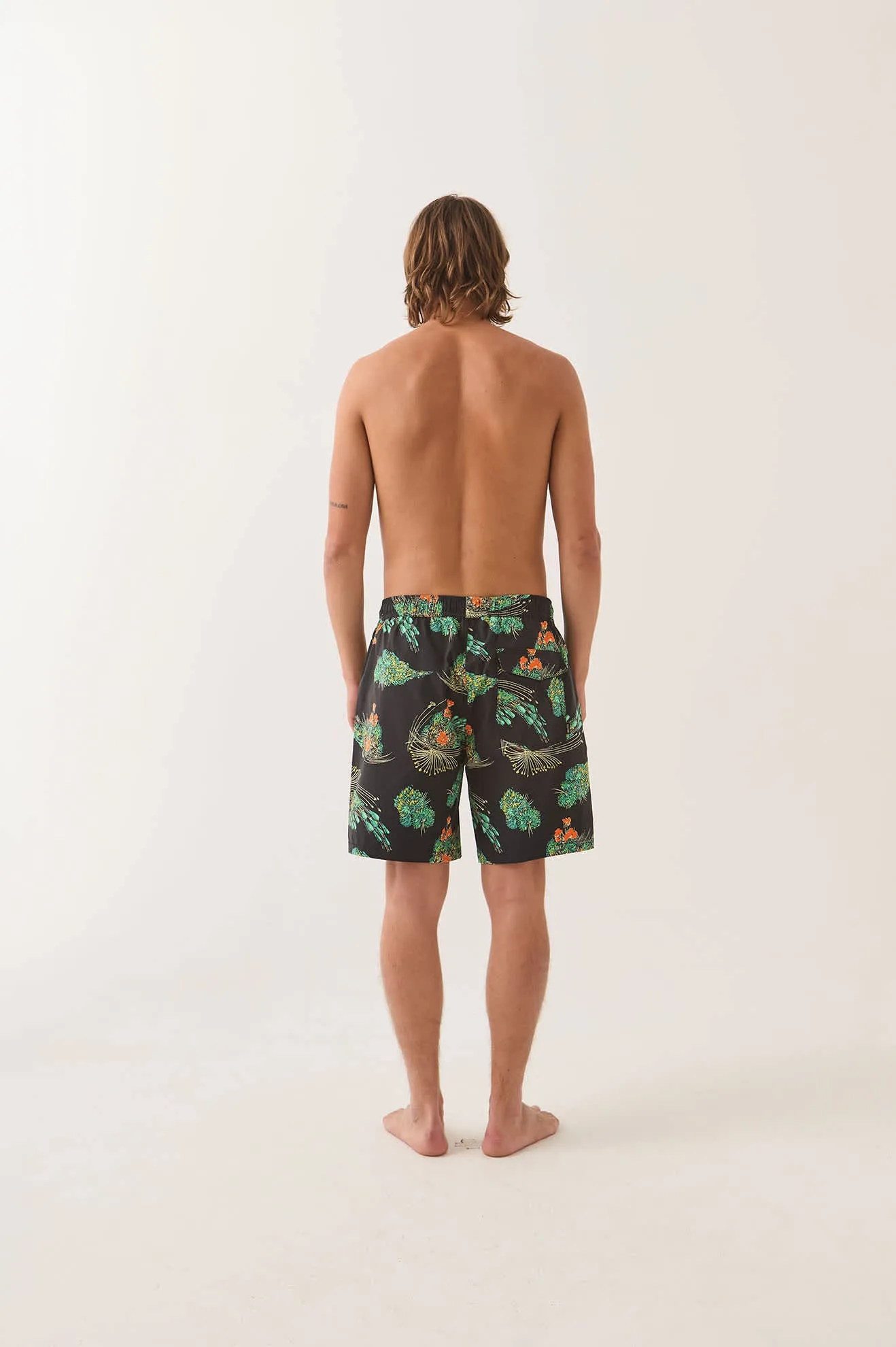 Everyday Stretch Hybrid Short 7" - Black Floral sold by Brixton product image thumbnail 4