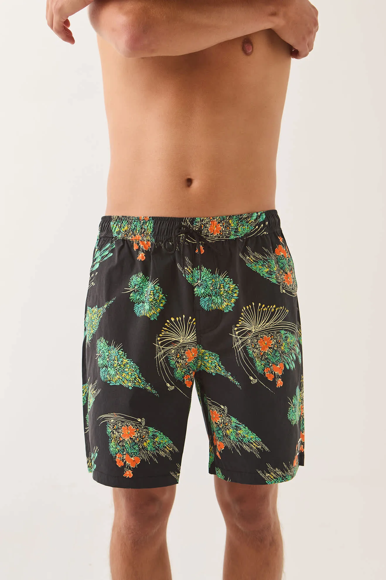 Everyday Stretch Hybrid Short 7" - Black Floral sold by Brixton product image thumbnail 5