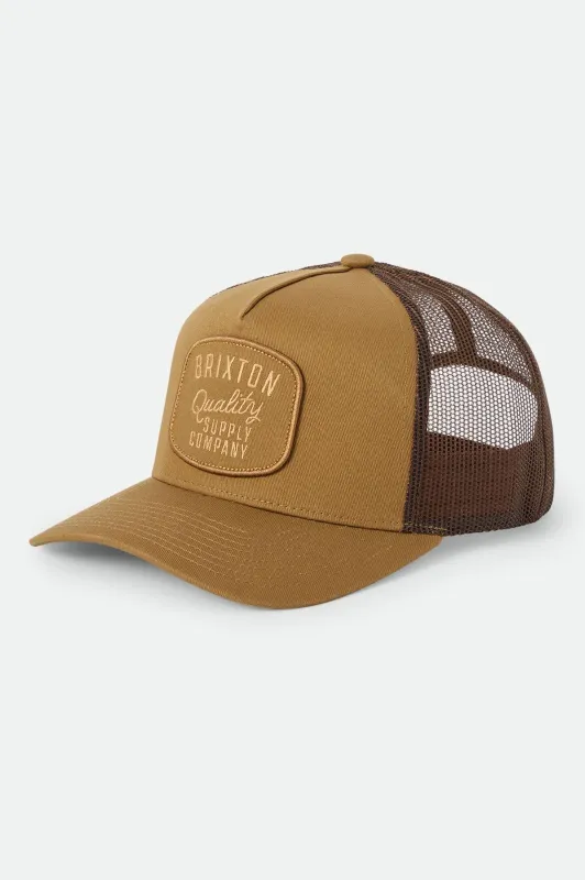 Hubal Trucker Hat - Dusted Ochre made by Brixton