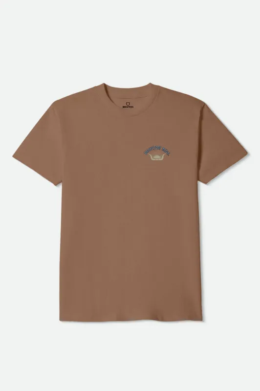 Stirrup Standard T-Shirt - Brown Sugar made by Brixton