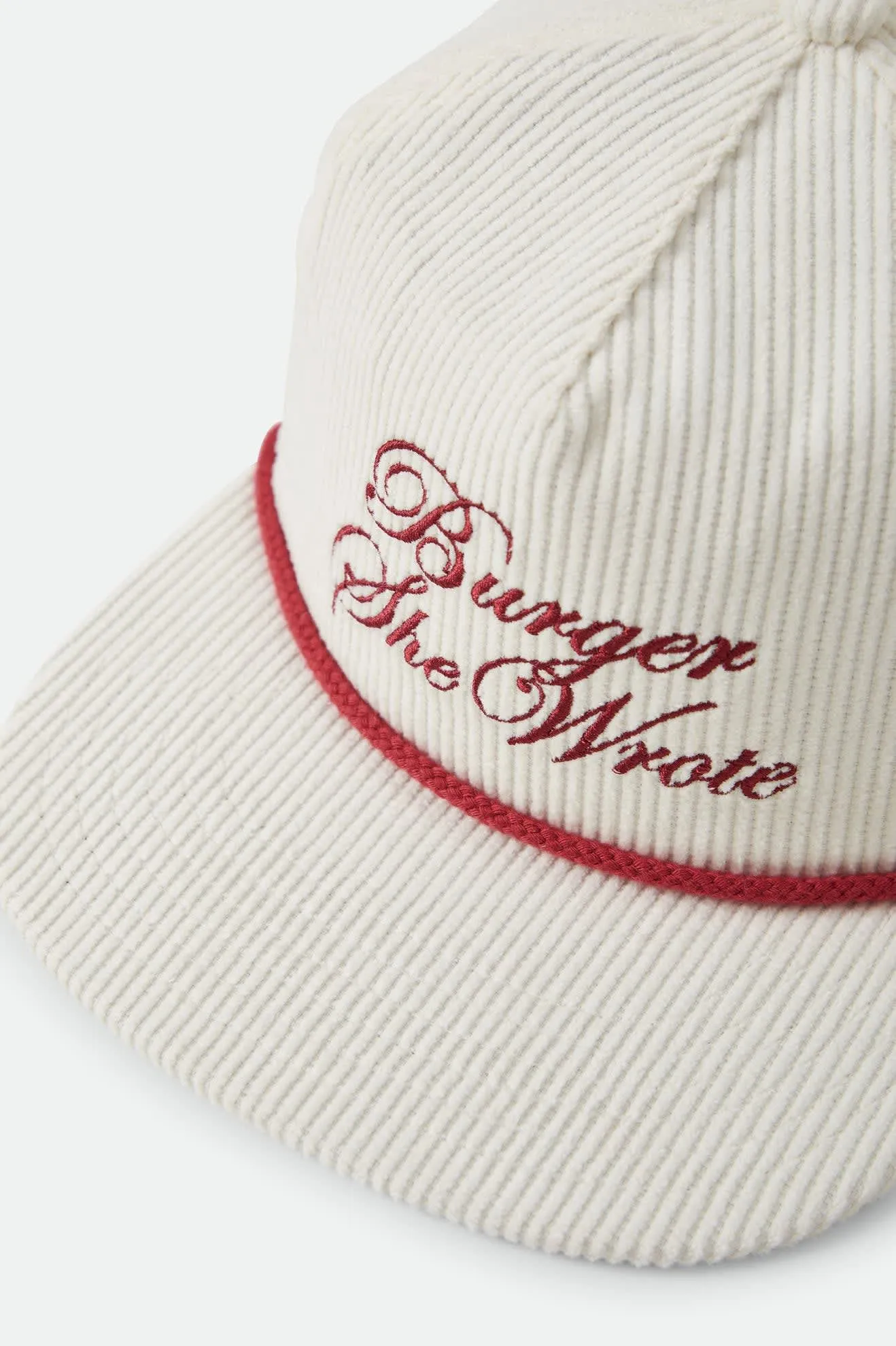 Burger She Wrote Snapback - Natural sold by Brixton product image thumbnail 5