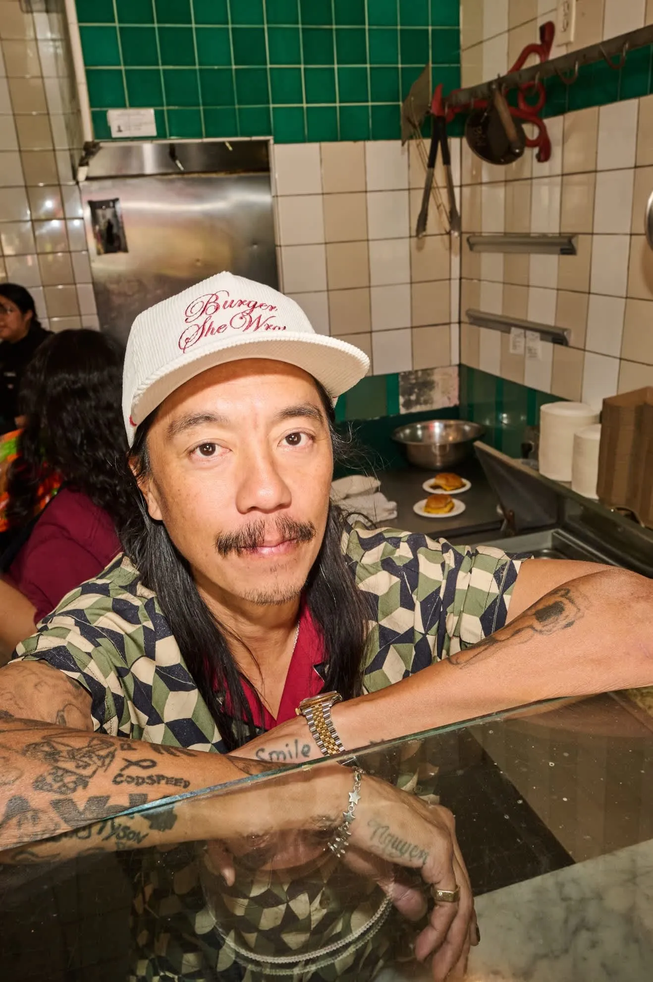 Burger She Wrote Snapback - Natural sold by Brixton product image thumbnail 3