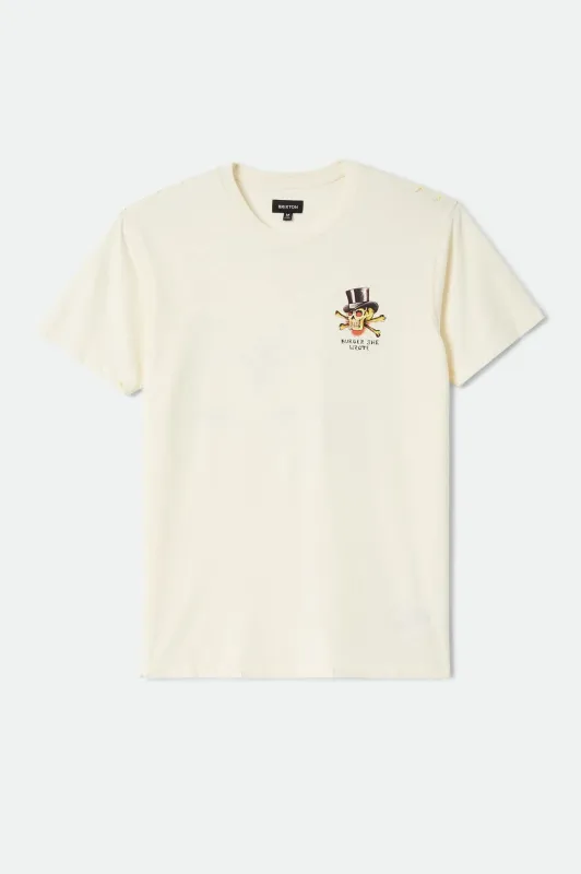 Burger She Wrote Standard T-Shirt - Natural made by Brixton