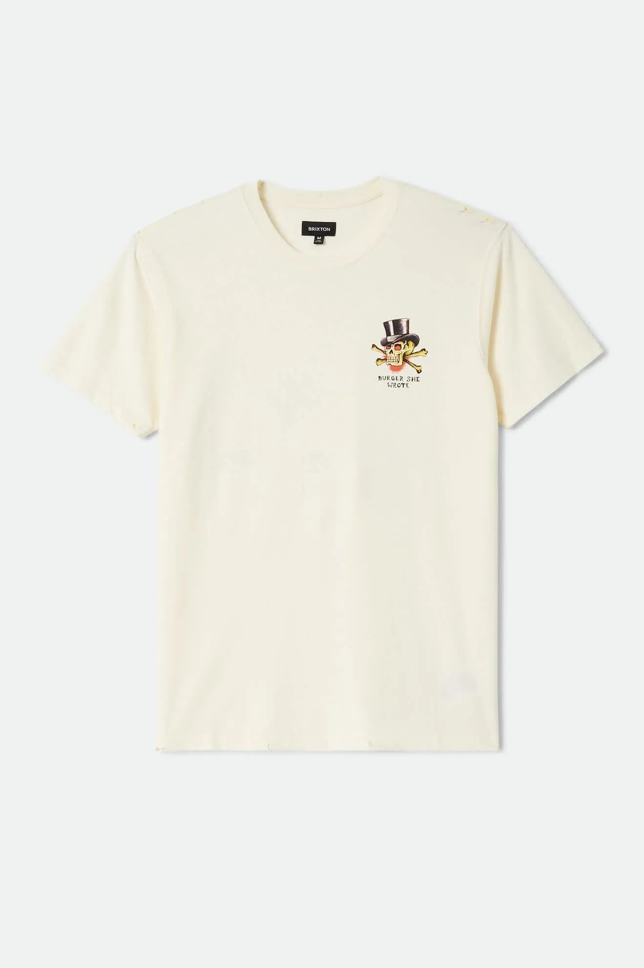 Burger She Wrote Standard T-Shirt - Natural sold by Brixton