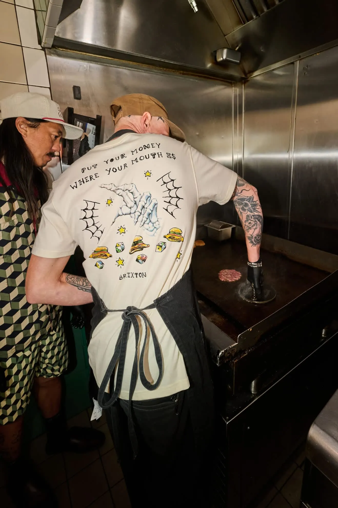 Burger She Wrote Standard T-Shirt - Natural sold by Brixton product image thumbnail 3