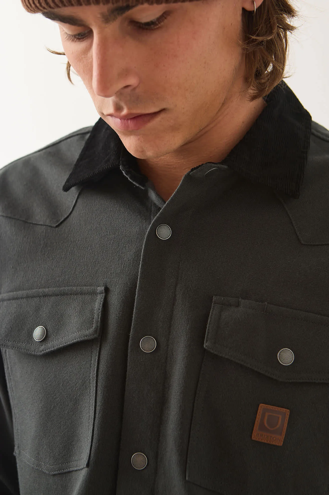 Bowery Builders Ranch Performance Flannel - Black sold by Brixton product image thumbnail 4
