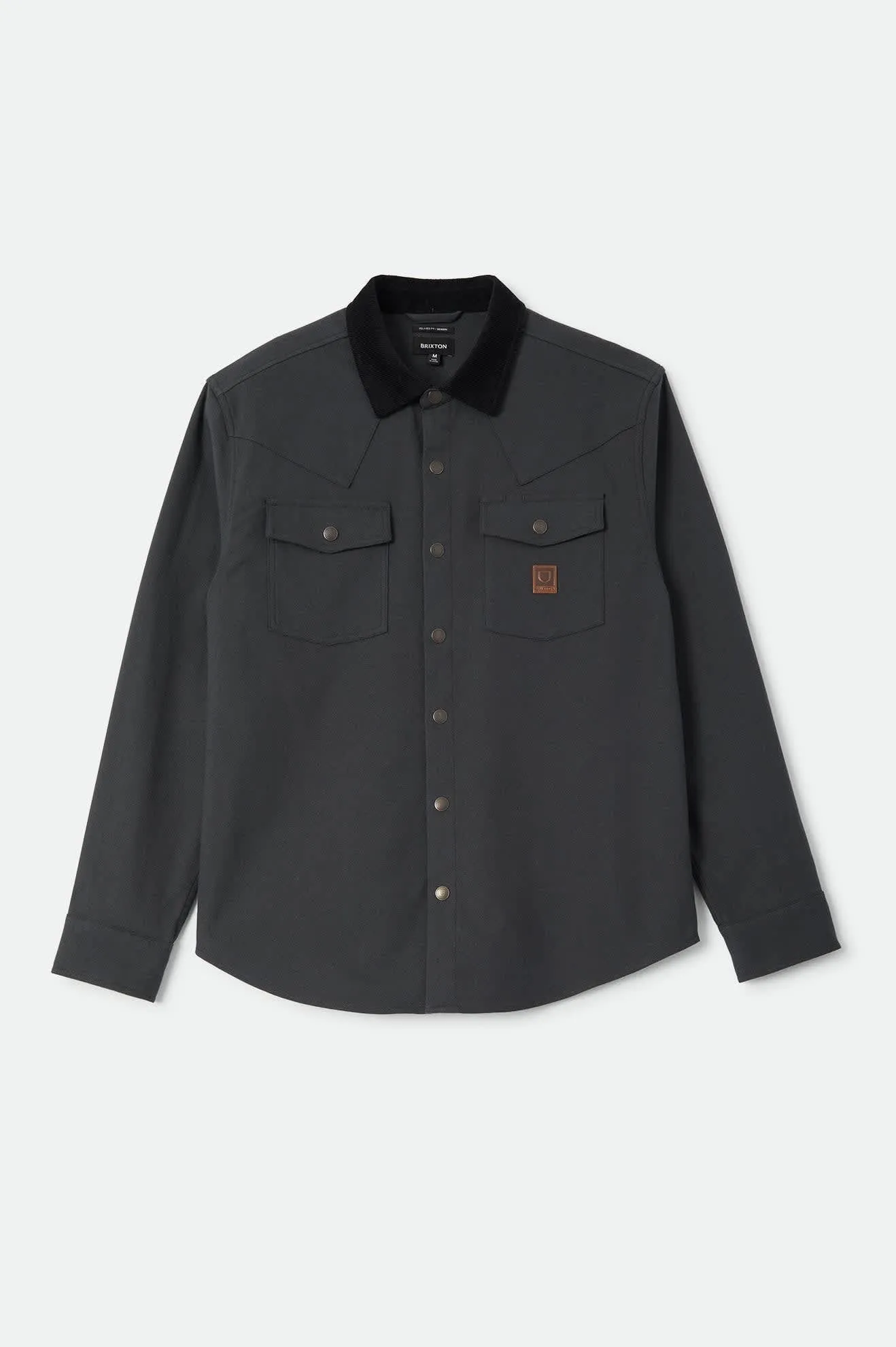 Bowery Builders Ranch Performance Flannel - Black sold by Brixton