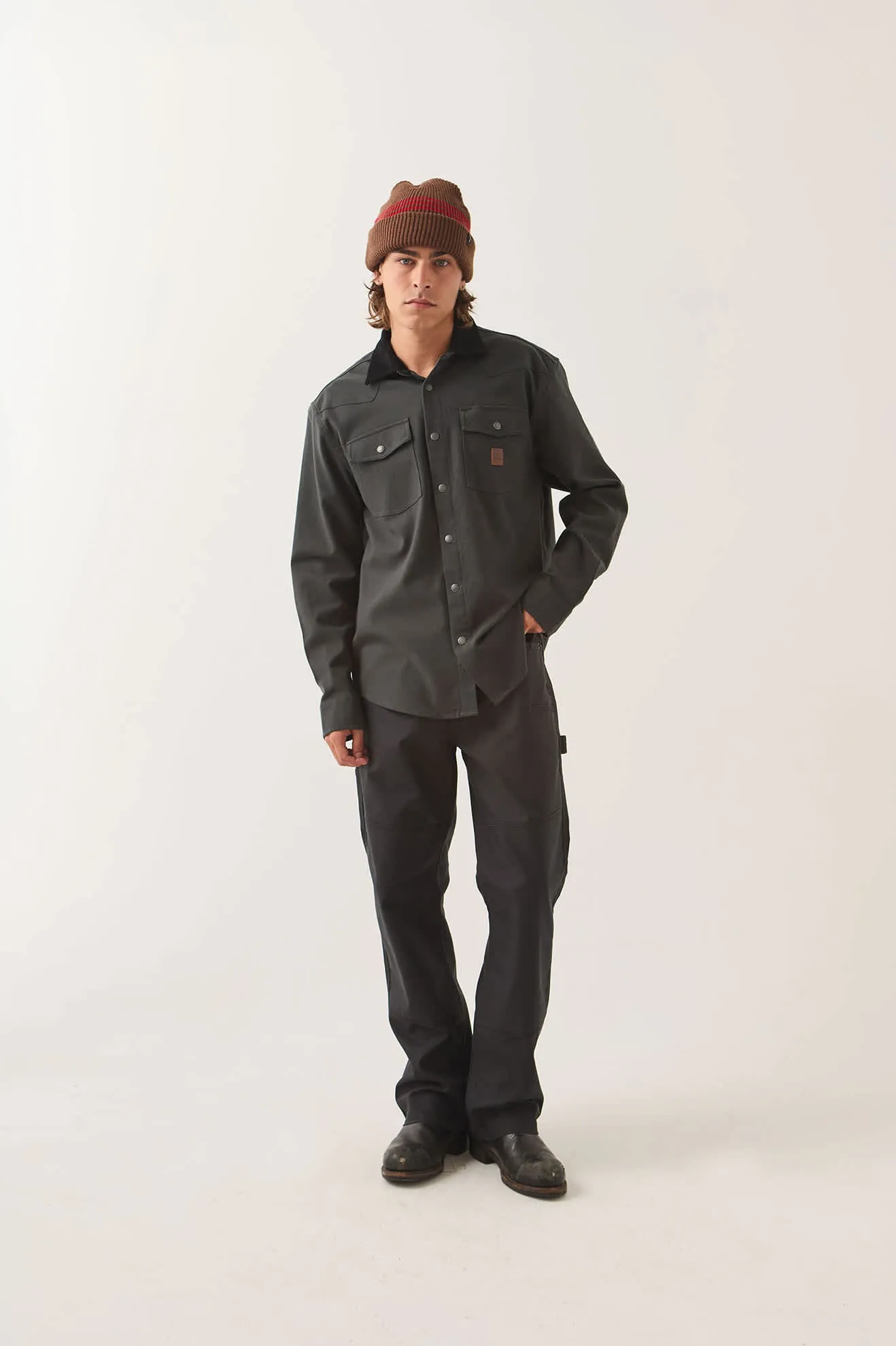 Bowery Builders Ranch Performance Flannel - Black sold by Brixton product image thumbnail 2