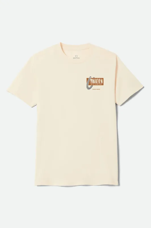 Larkspur Standard T-Shirt - Cream made by Brixton