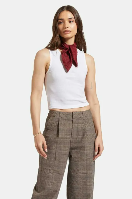 Classic Organic A-Tank - White sold by Brixton