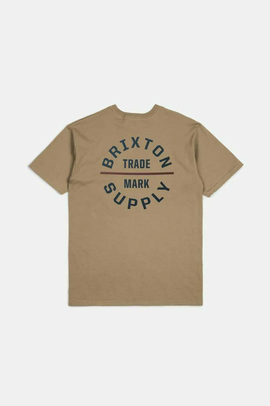 Oath V S/S Standard T-Shirt - Tiger's Eye/Navy/Mahogany sold by Brixton product image thumbnail 2