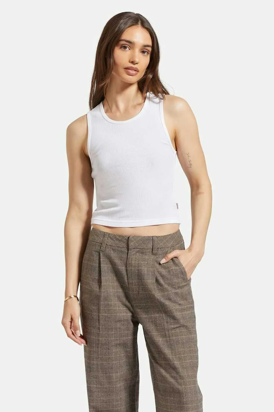 Classic Organic A-Tank - White sold by Brixton product image thumbnail 3