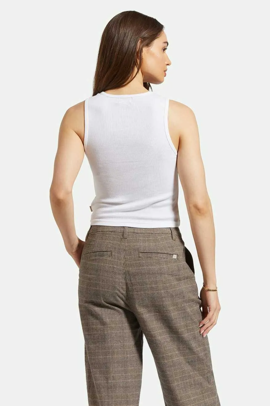 Classic Organic A-Tank - White sold by Brixton product image thumbnail 2