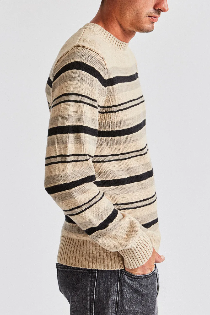 Wes Sweater - Vanilla/Black sold by Brixton product image thumbnail 2