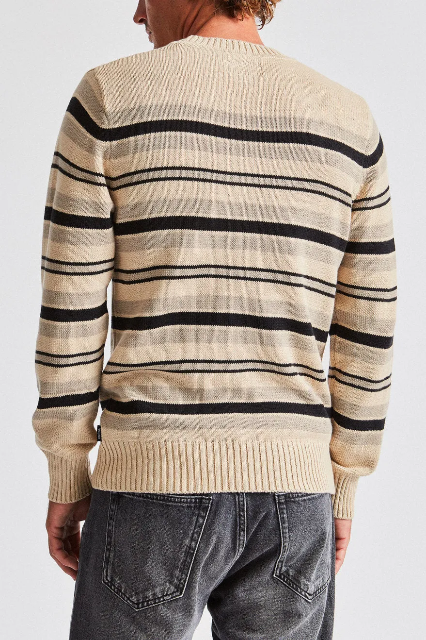 Wes Sweater - Vanilla/Black sold by Brixton product image thumbnail 3