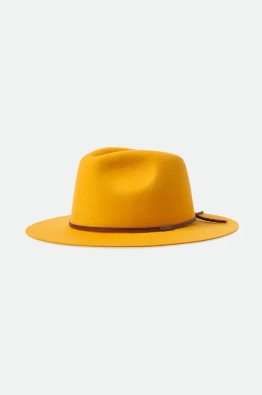 Wesley Fedora - Golden Glow sold by Brixton