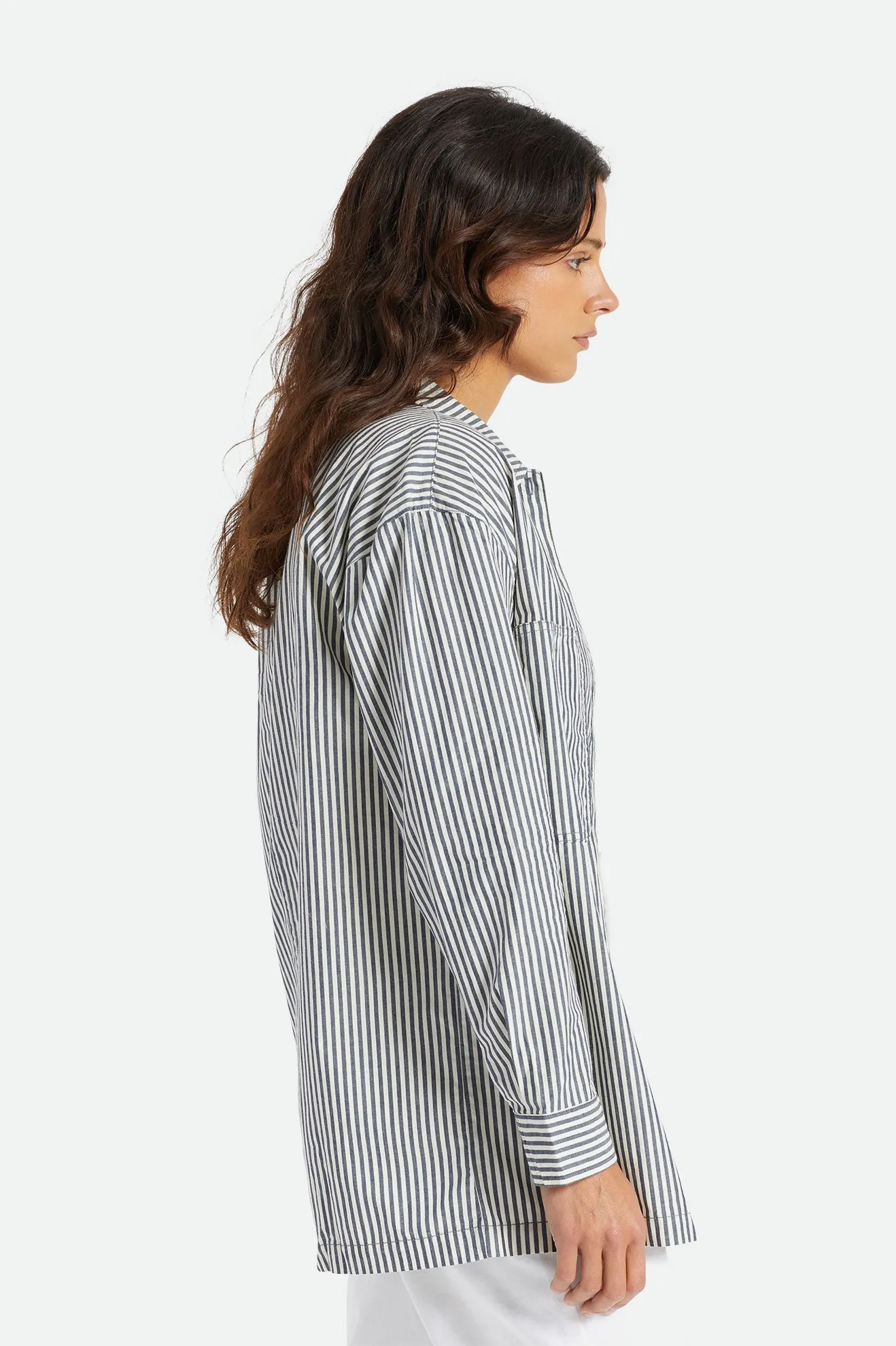 Bowery Overshirt - Navy sold by Brixton product image thumbnail 4