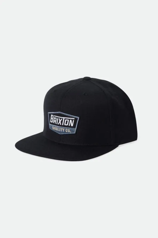 Regal MP Snapback - Black sold by Brixton