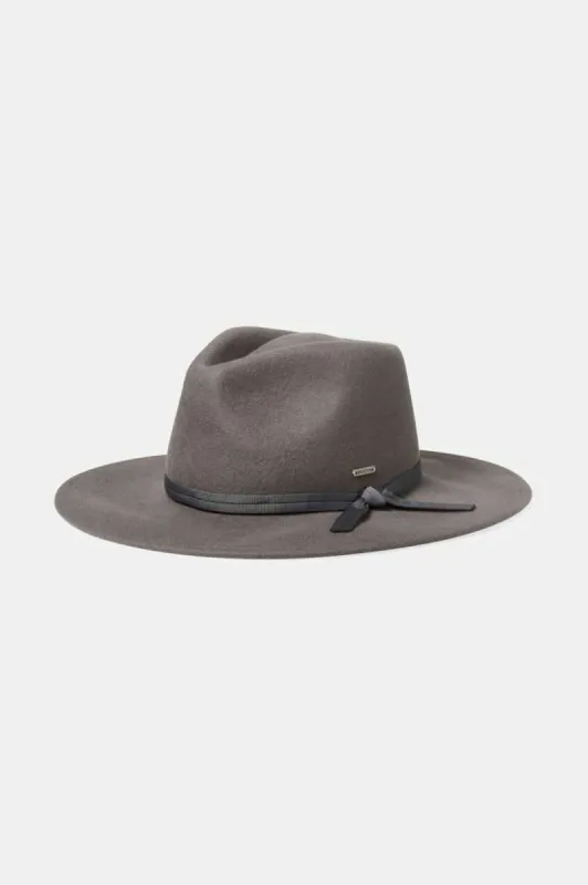 Joanna Felt Packable Hat - Dark Grey sold by Brixton