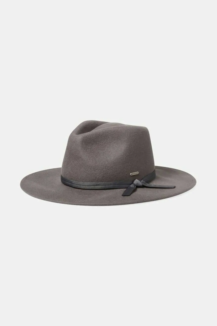 Joanna Felt Packable Hat - Dark Grey sold by Brixton