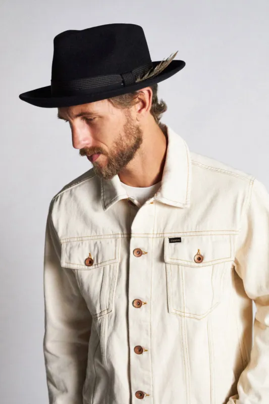 Swindle II Fedora - Black sold by Brixton