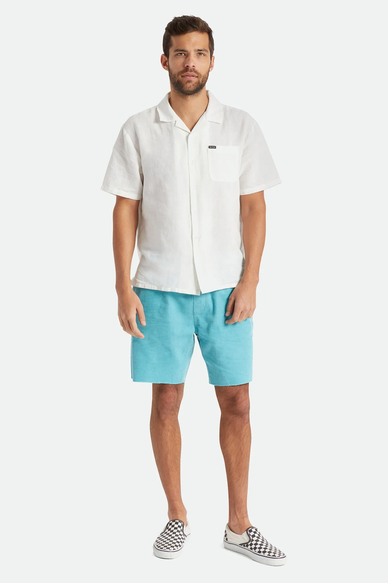 Bunker S/S Woven - Off White/Off White sold by Brixton product image thumbnail 3