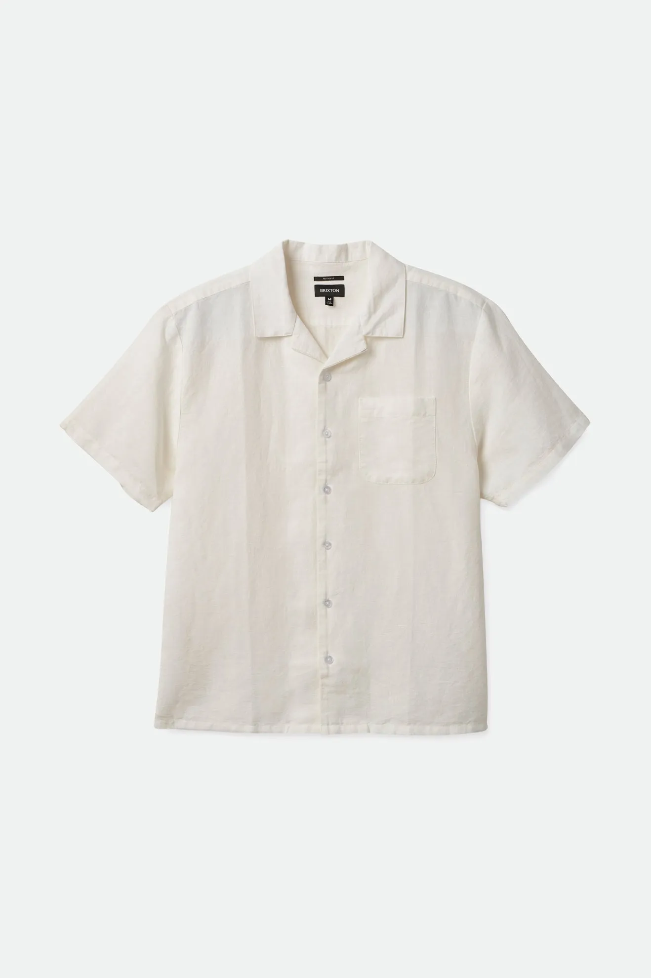 Bunker S/S Woven - Off White/Off White sold by Brixton