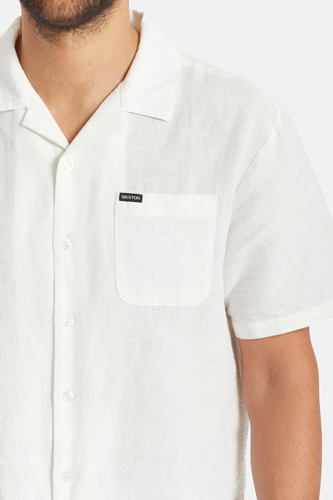 Bunker S/S Woven - Off White/Off White sold by Brixton product image thumbnail 5