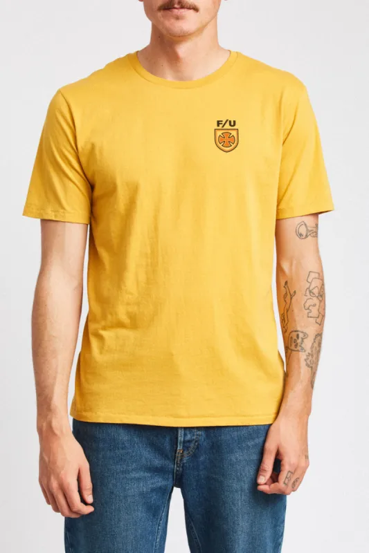 Hedge S/S Premium Tee - Yellow sold by Brixton