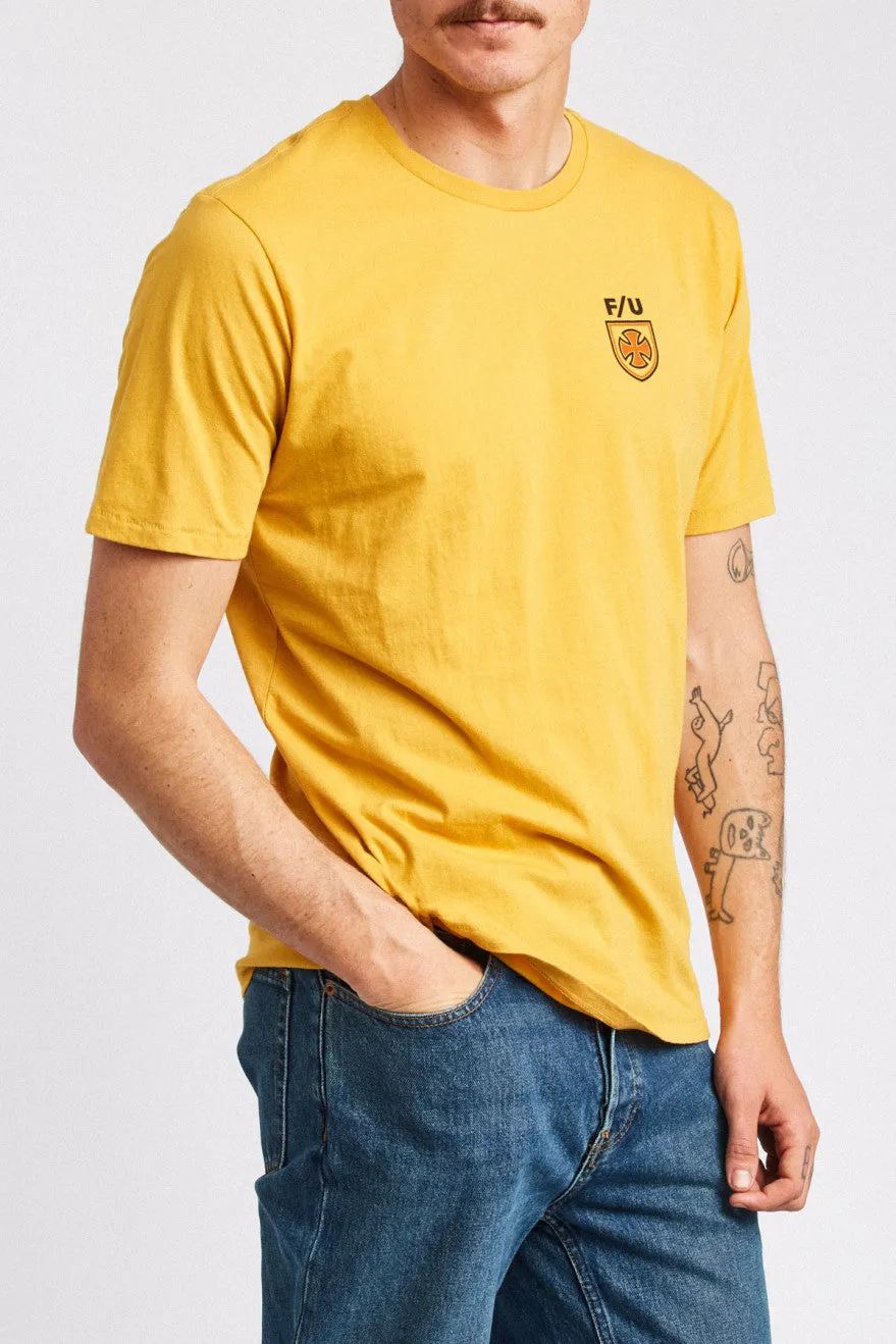Hedge S/S Premium Tee - Yellow sold by Brixton product image thumbnail 2