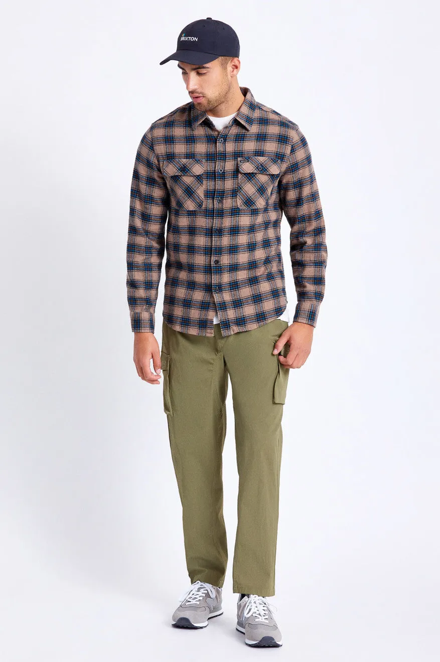 Bowery Lightweight L/S Utility Flannel - Pine Bark sold by Brixton product image thumbnail 2