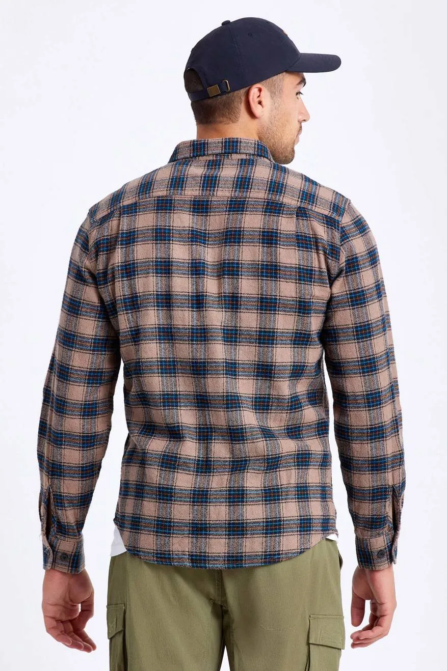 Bowery Lightweight L/S Utility Flannel - Pine Bark sold by Brixton product image thumbnail 4