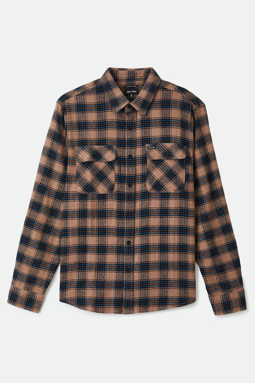 Bowery Lightweight L/S Utility Flannel - Pine Bark sold by Brixton product image thumbnail 5