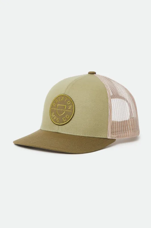 Crest NetPlus MP Mesh Cap - Military Olive/Olive/Safari sold by Brixton