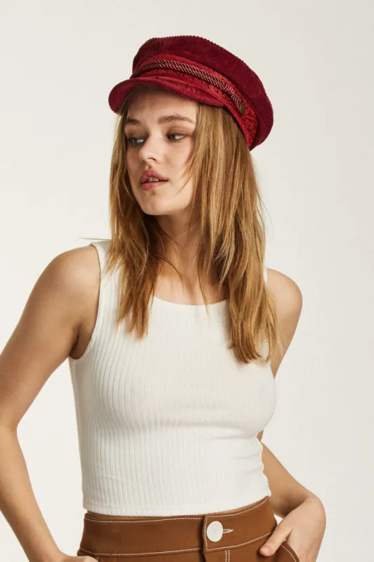 Albany Cap - Burgundy sold by Brixton