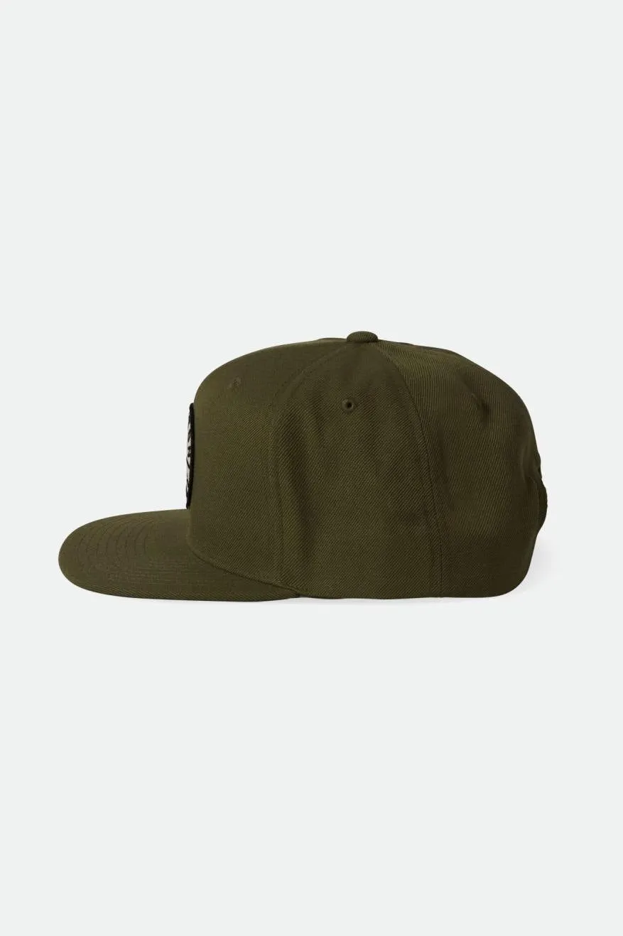 Oath III Snapback - Olive Surplus/Whitecap sold by Brixton product image thumbnail 3