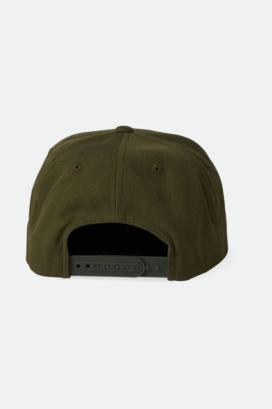 Oath III Snapback - Olive Surplus/Whitecap sold by Brixton product image thumbnail 2