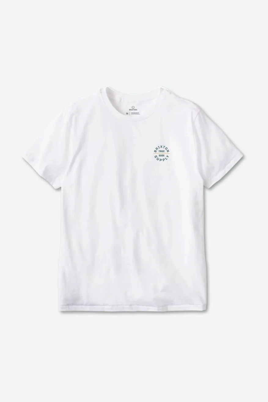 Oath V S/S Standard Tee - White/Spruce sold by Brixton product image thumbnail 2