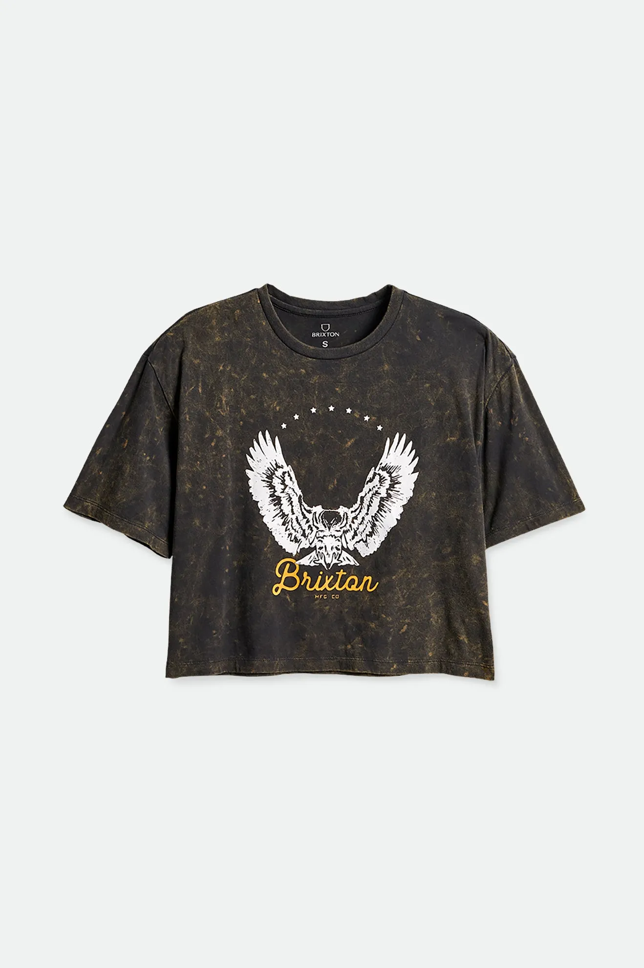 Freebird Women's S/S Skimmer Tee - Washed Black/Off White Cloud Wash sold by Brixton product image thumbnail 5