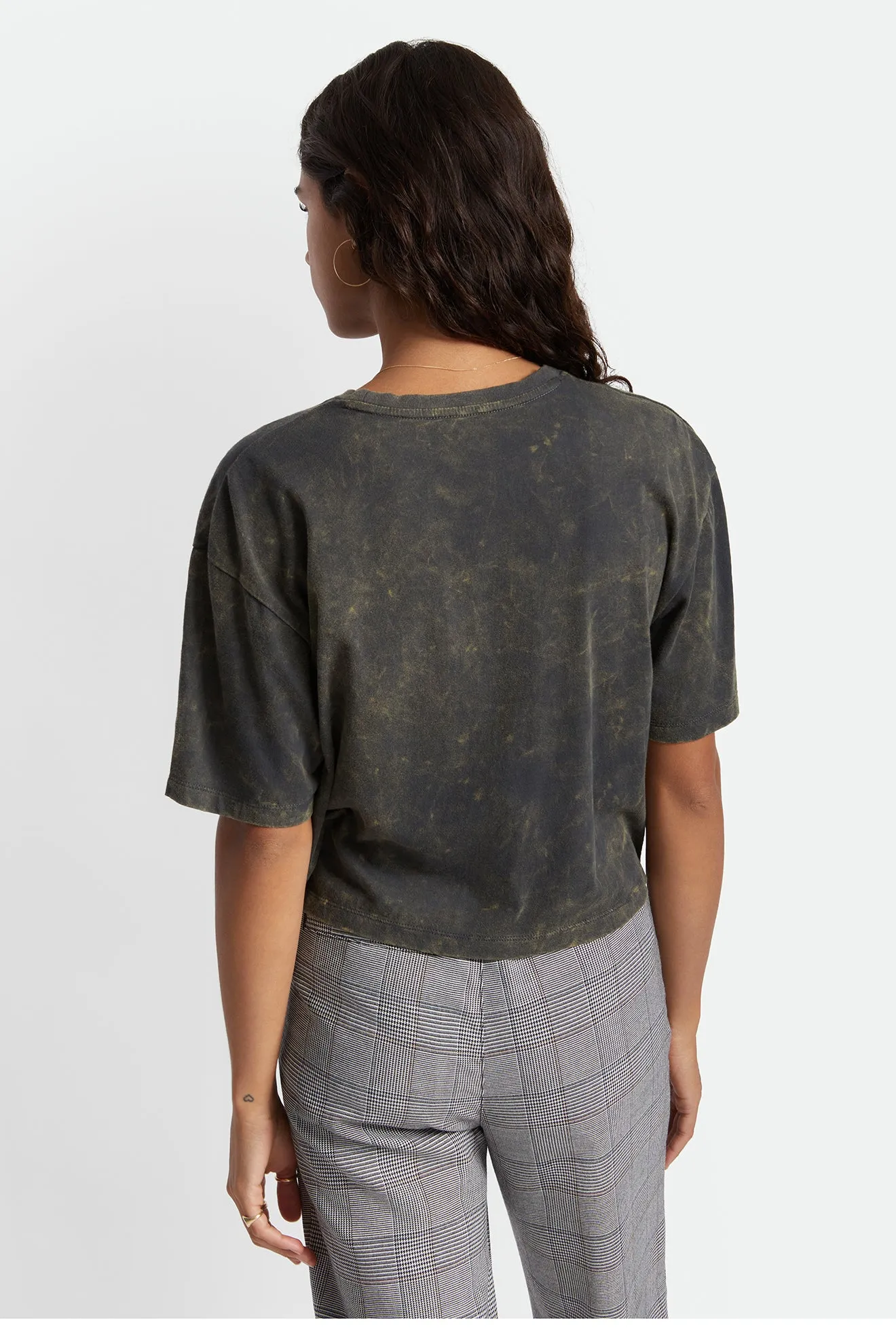 Freebird Women's S/S Skimmer Tee - Washed Black/Off White Cloud Wash sold by Brixton product image thumbnail 4