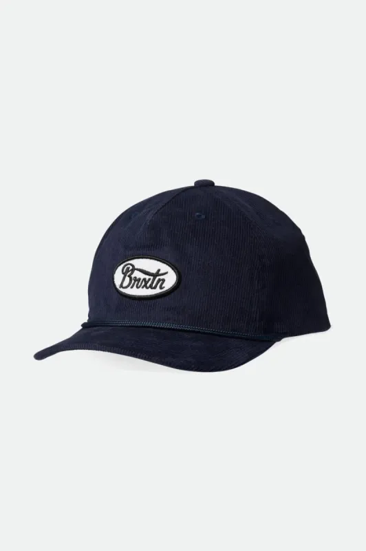 Parsons Netplus MP Snapback - Washed Navy sold by Brixton