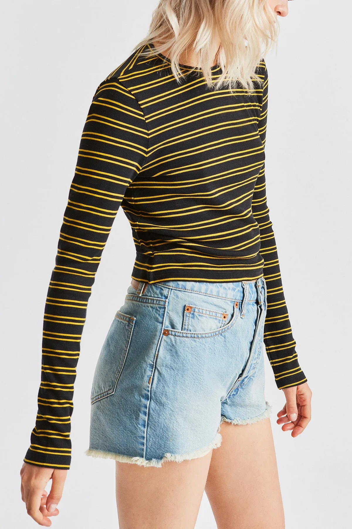 Lily Crop L/S Knit - Black sold by Brixton product image thumbnail 5