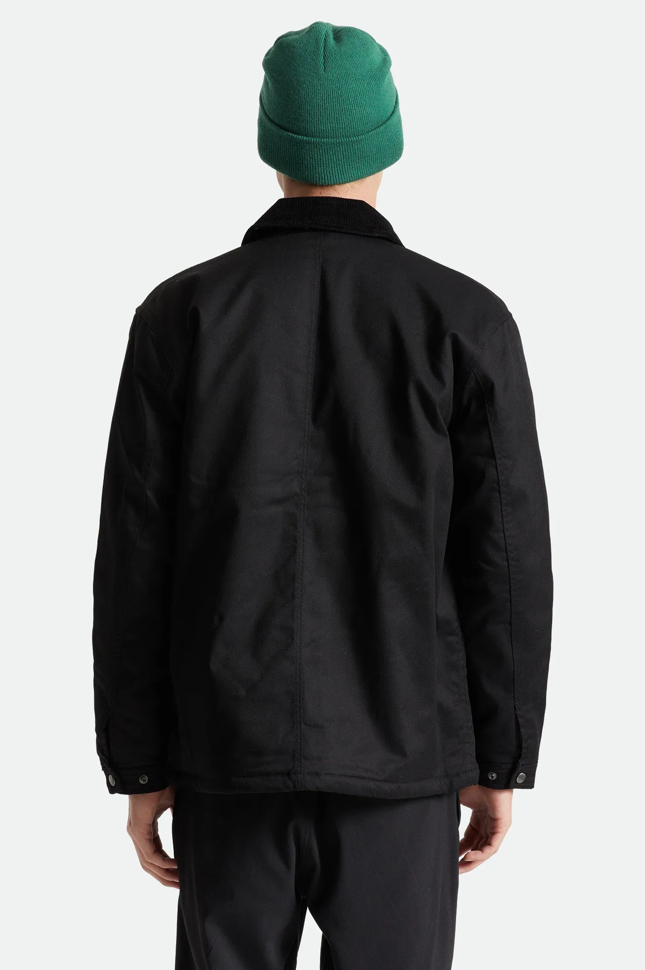Survey Utility Lined Chore Coat - Black sold by Brixton product image thumbnail 4