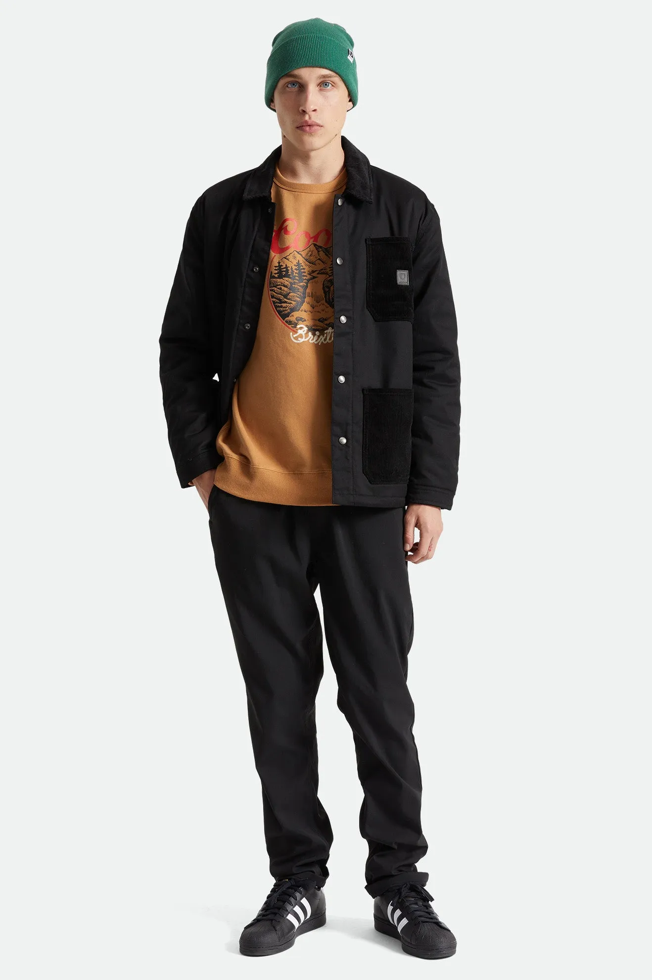 Survey Utility Lined Chore Coat - Black sold by Brixton product image thumbnail 2