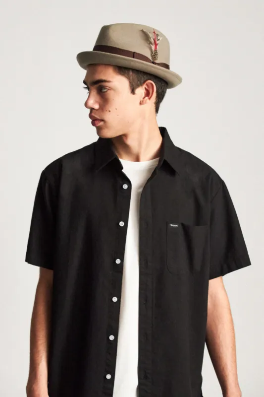 Gain Fedora - Light Khaki/Brown sold by Brixton